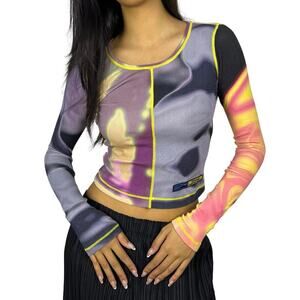 Diesel T-Ballet-Cut Arotic Glow Top Y2K